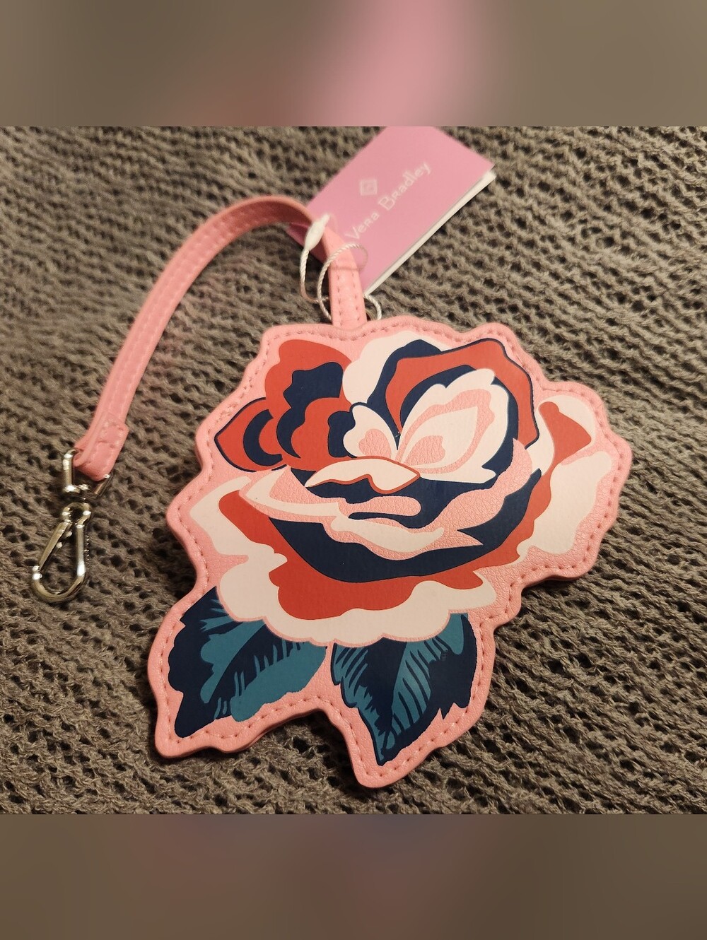 Vera Bradley Whimsy Rose Luggage Tag -  NWT
